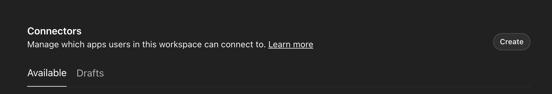 ChatGPT create connector