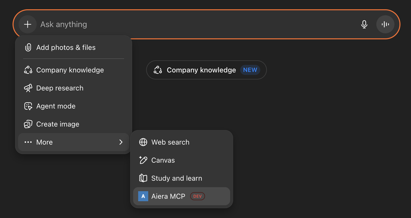 ChatGPT enable new connector