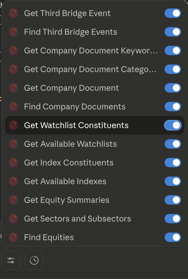 Claude custom connector tooling